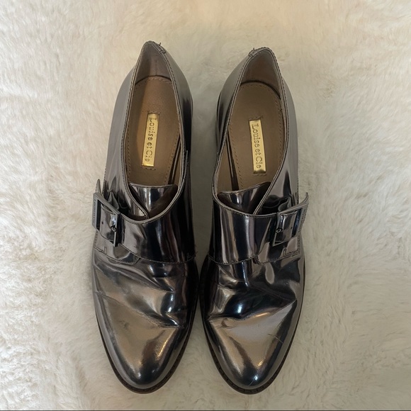 Louise et Cie "Faron" Monk Metallic Strap Shoe - Picture 7 of 11